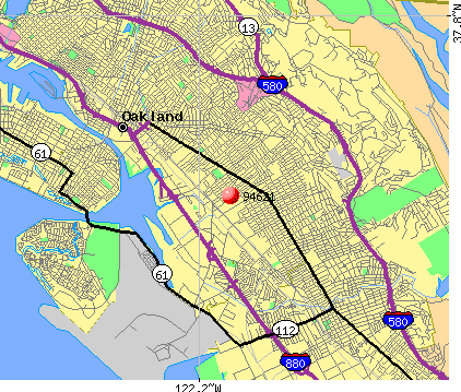 Zip Code Map Oakland | Draw A Topographic Map