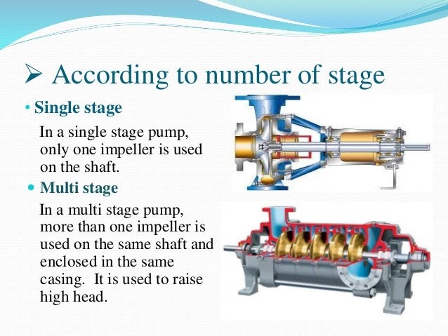 working of single stage centrifugal pump