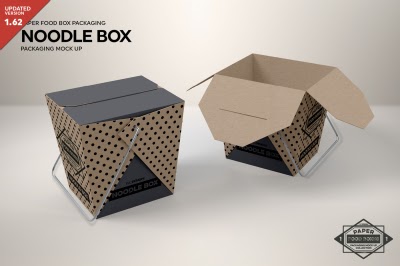 Download Noodle Box Packaging MockUp PSD Mockup Template - Amazing Box Templates, download now the free ...