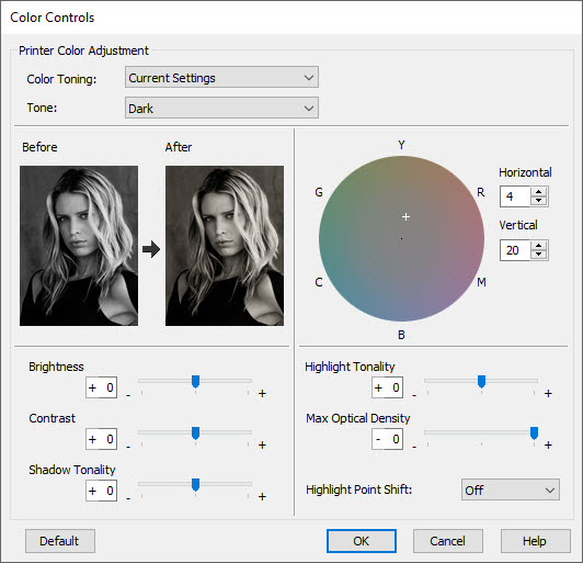 Color Controls for ABW on Windows (via Advanced Button) Color Controls for ABW on Windows (via Advanced Button)