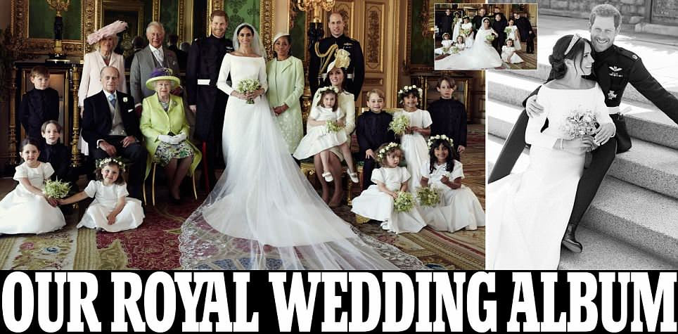 Prince Harry and Meghan Markle's first official royal wedding photos