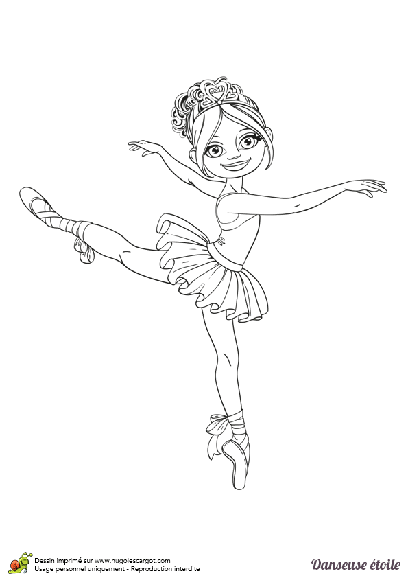 Coloriage204 coloriage danseuse étoile