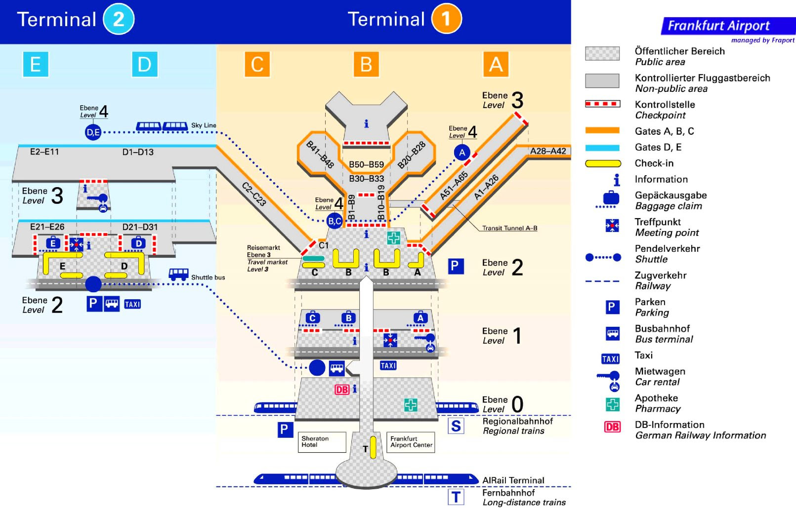 Flughafen Frankfurt Karte  Karte