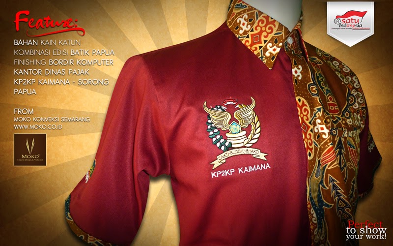 konveksi seragam  batik  Model Baju  Seragam  Dinas