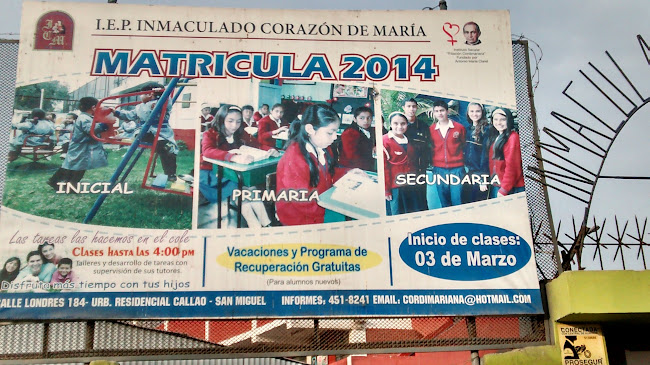 Colegio Inmaculado Corazón de María - Escuela