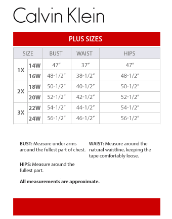 Big And Size Chart Macy S