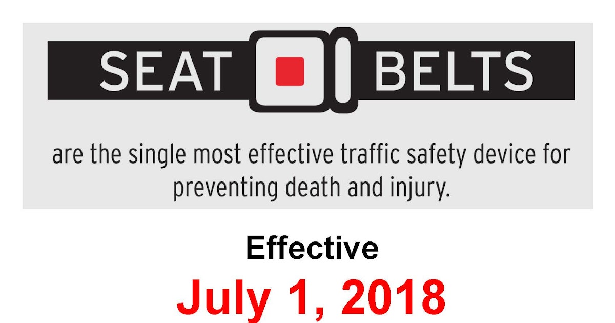 When Did The Seat Belt Law Start In California - Belt Poster