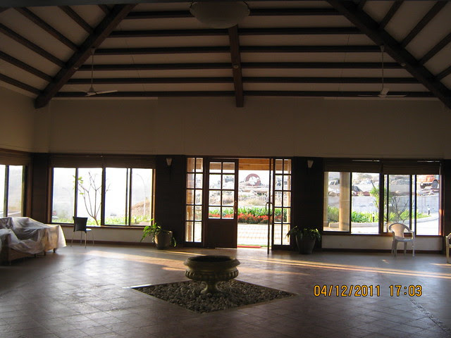 Lounge of the club house - Visit to Paranjape Schemes' Forest Trails, Bungalows, 2 BHK & 3 BHK Flats at Bhugaon, Pune 411 042