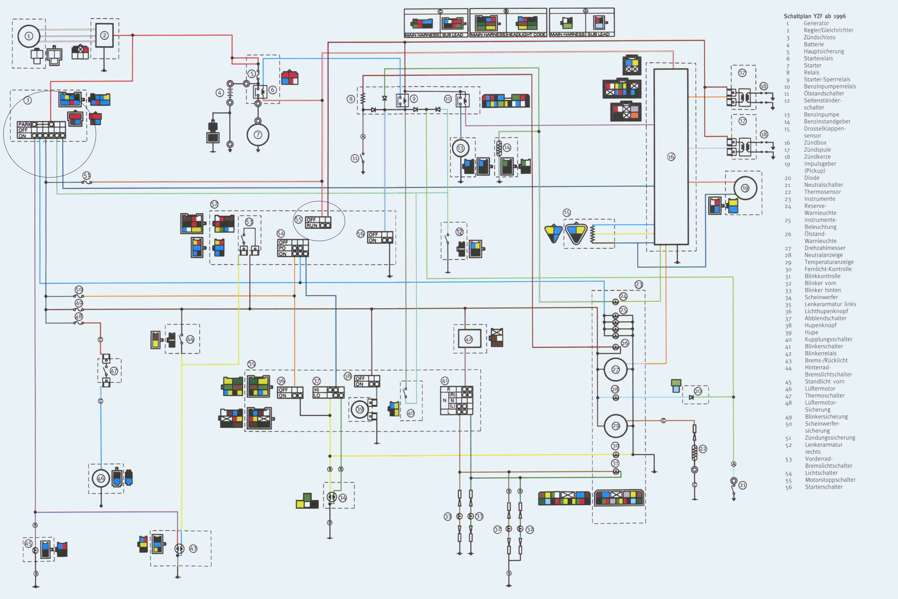 2008 yamaha r6 wiring diagram parts