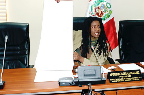Dirigente Afroperuano en Comisión de Pueblos Andinos