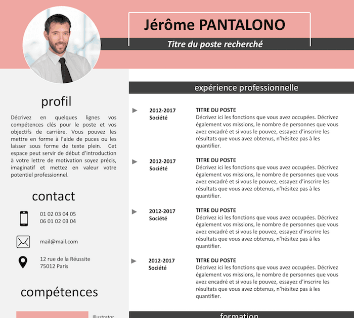 Exemple De Cv 2020 Gratuit  Herbert Bartley Lettre