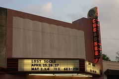 cherokee theatre eveing marquee