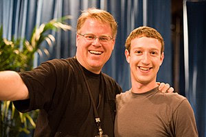 Robert Scoble (left) and Mark Zuckerberg (righ...