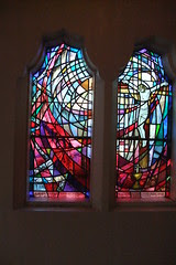 stained glass at St Paul's