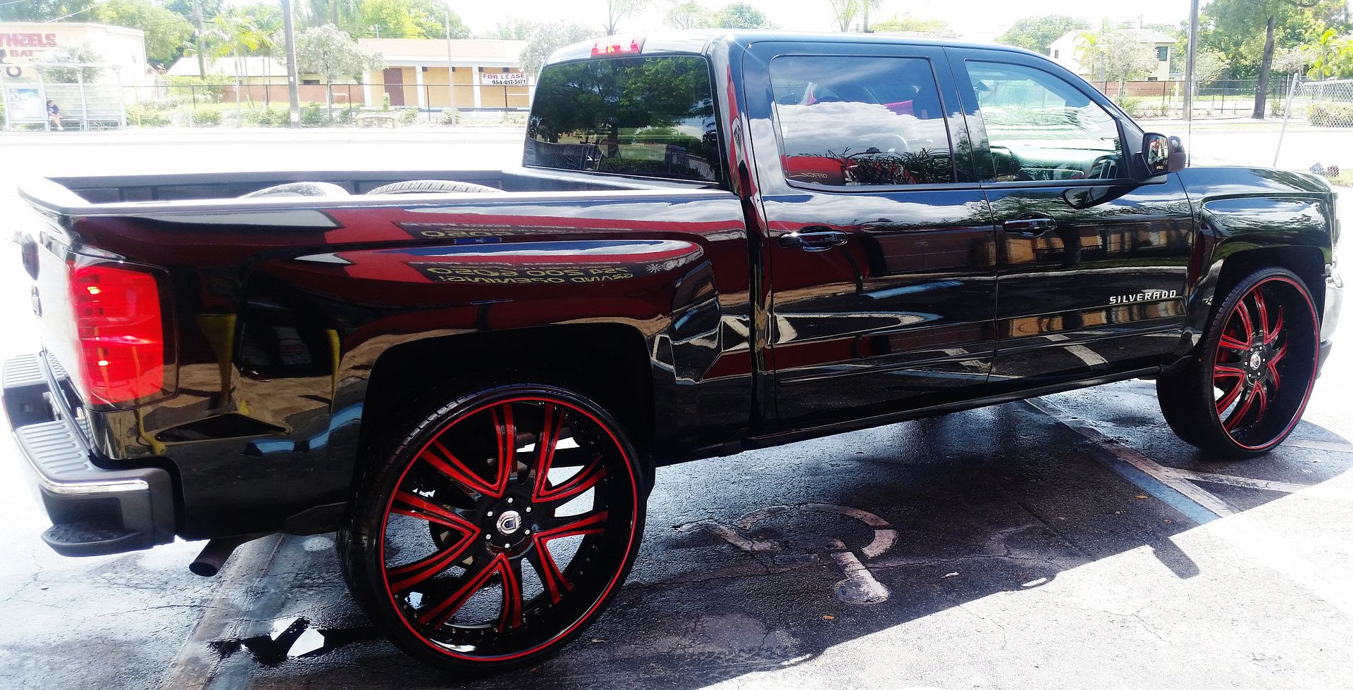 Ace-1: Black 2016 Chevy Silverado Truck on 30