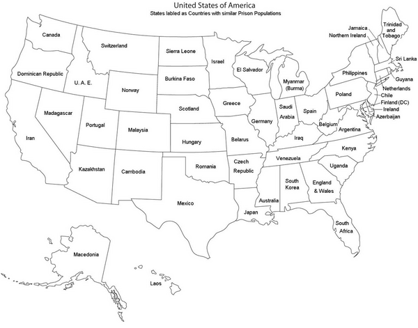 Us Map Of States Not Labeled