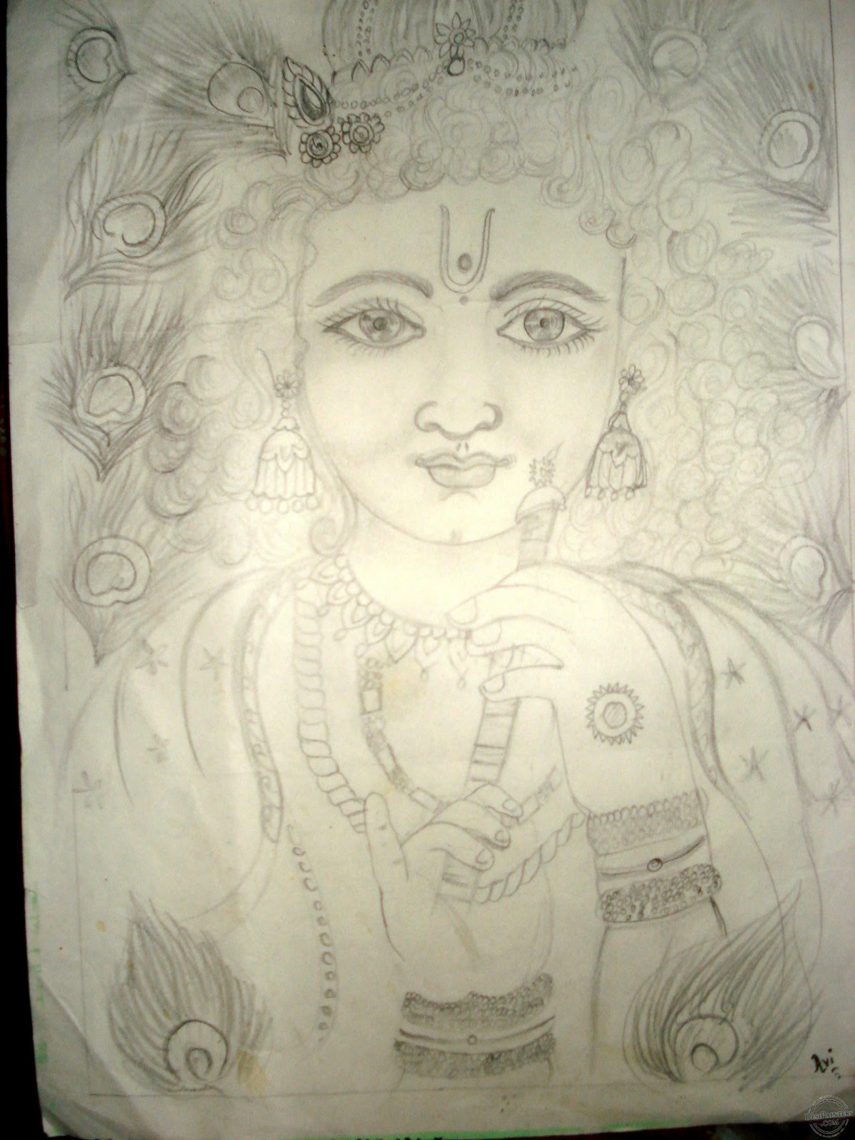 Featured image of post Lord Krishna Pencil Drawing Images - Lord shiva pencil / graphite sketch art on paper drawing.