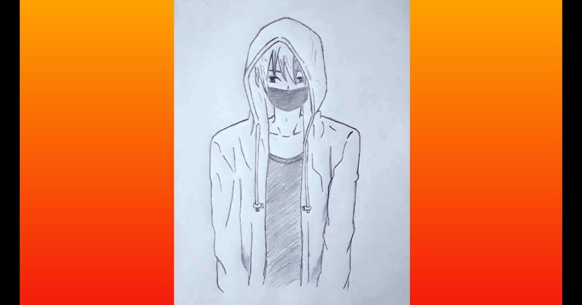 Featured image of post The Best 30 Hoodie Drawing Cool Anime Boy With Mask