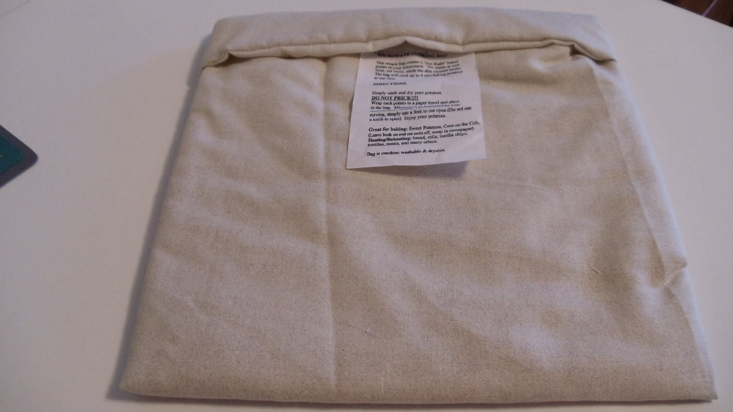 Microwave Baked Potato Cooking Bag - Beige