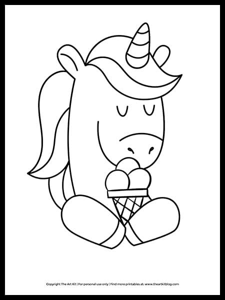 [Get 37+] Ice Cream Unicorn Ice Cream Coloring Pages For Girls