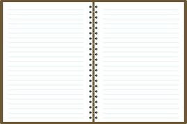 Open Spiral Notebook Background / Blank background paper spiral