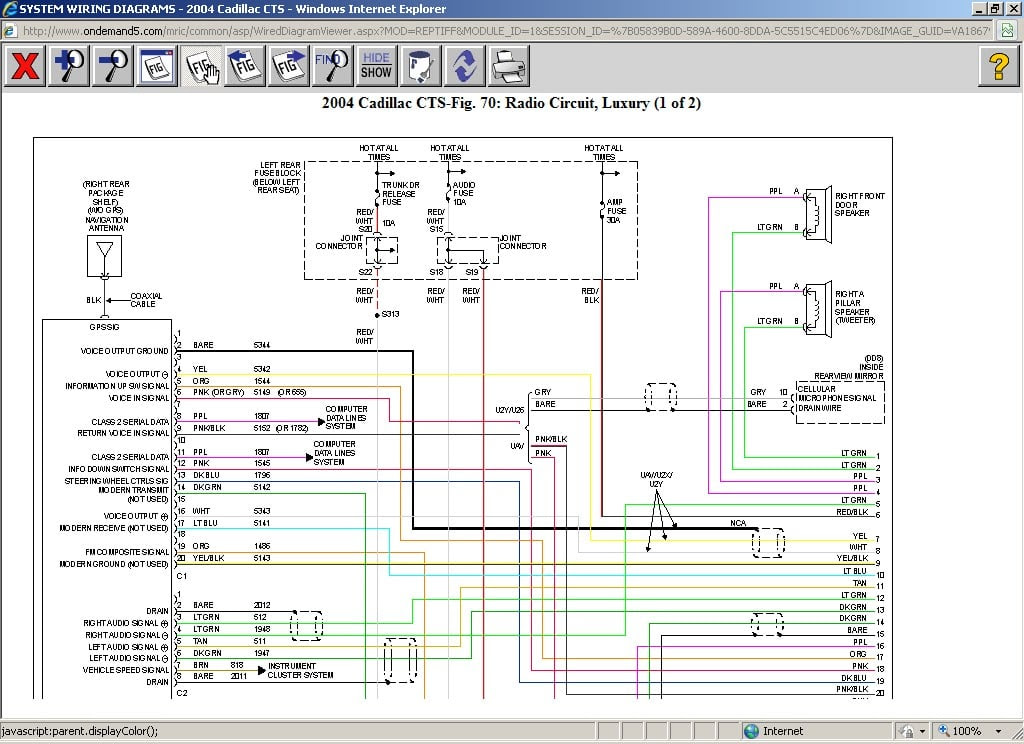 28 2005 Cadillac Cts Wiring Diagram - Wire Diagram Source Information