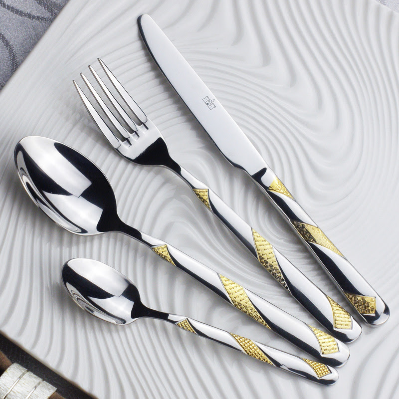Buy gold flatware- Source gold flatware,gold cutlery For