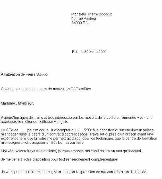 Lettre De Motivation Pour Boulangerie Debutant  Berkata s