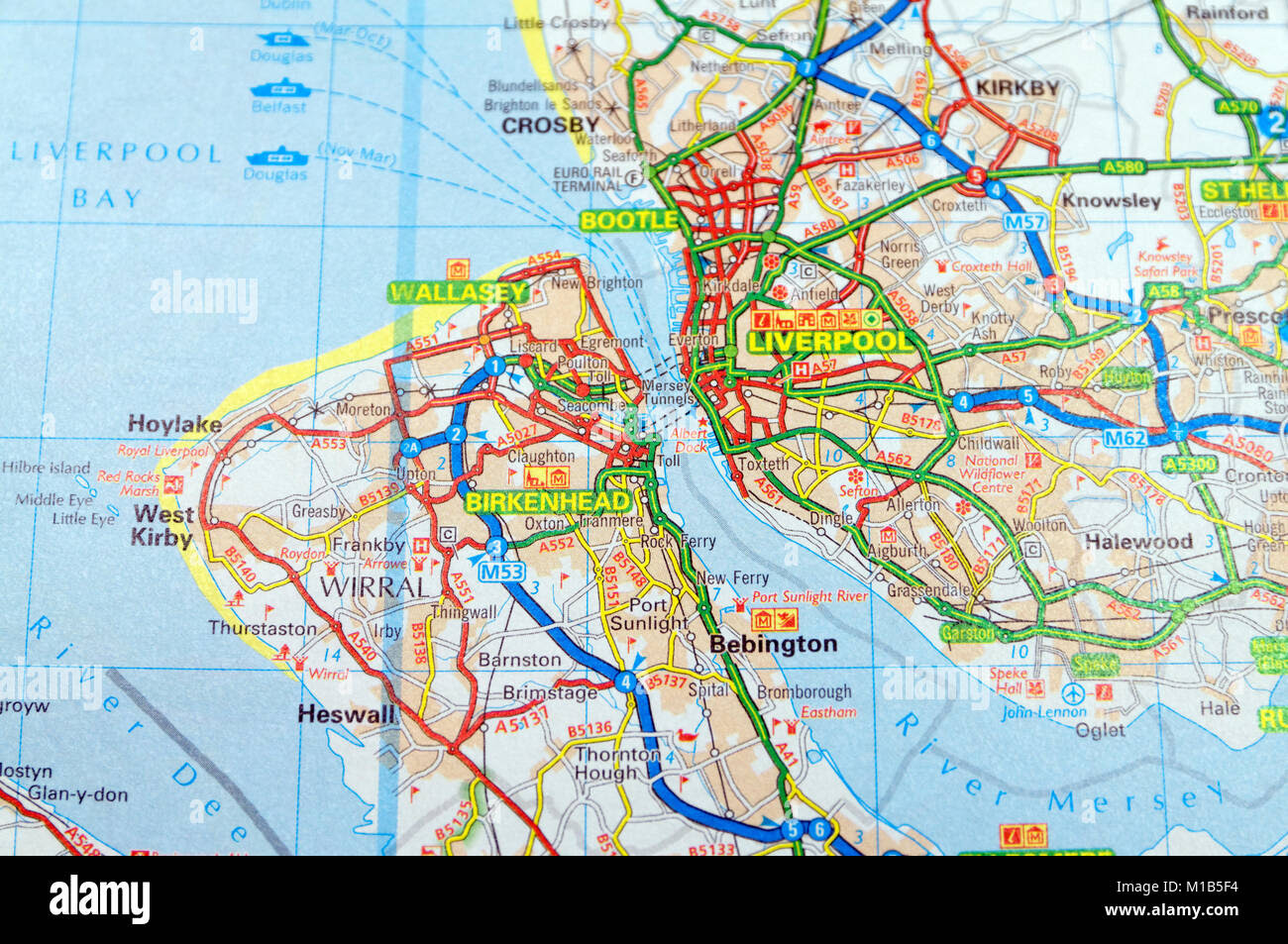 Liverpool England Map