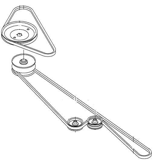 Troy bilt pony belt diagram