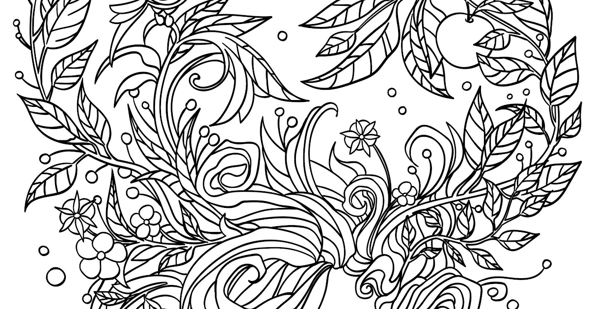 Online Colouring Book For Adults - Free Coloring Page
