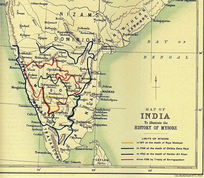 Image result for tipu army at travancore border