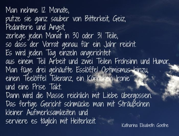 Zum Neuen Jahr Goethe DE Goethe