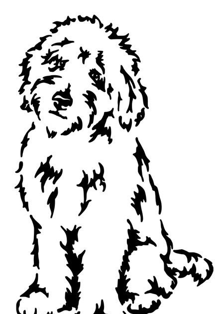 Goldendoodle Dog Coloring Pages - Free Coloring Page
