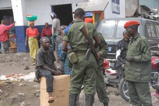 Goma, Congo, soldiers