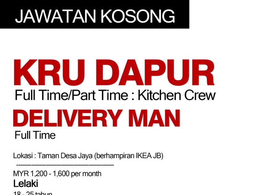 Weekend part time job in subang jaya