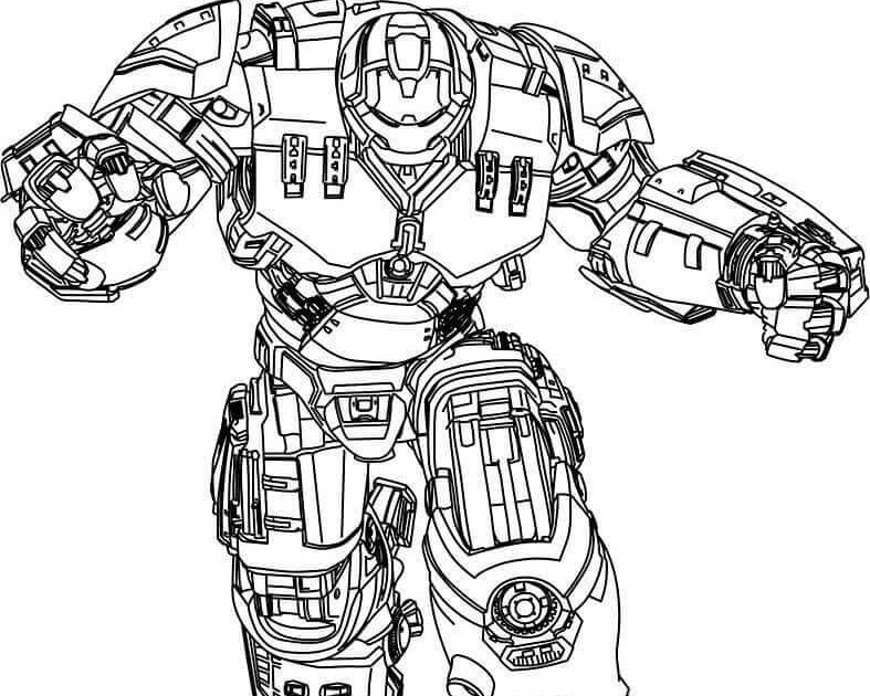 Printable Iron Man Hulkbuster Coloring Pages - Free Printable Coloring