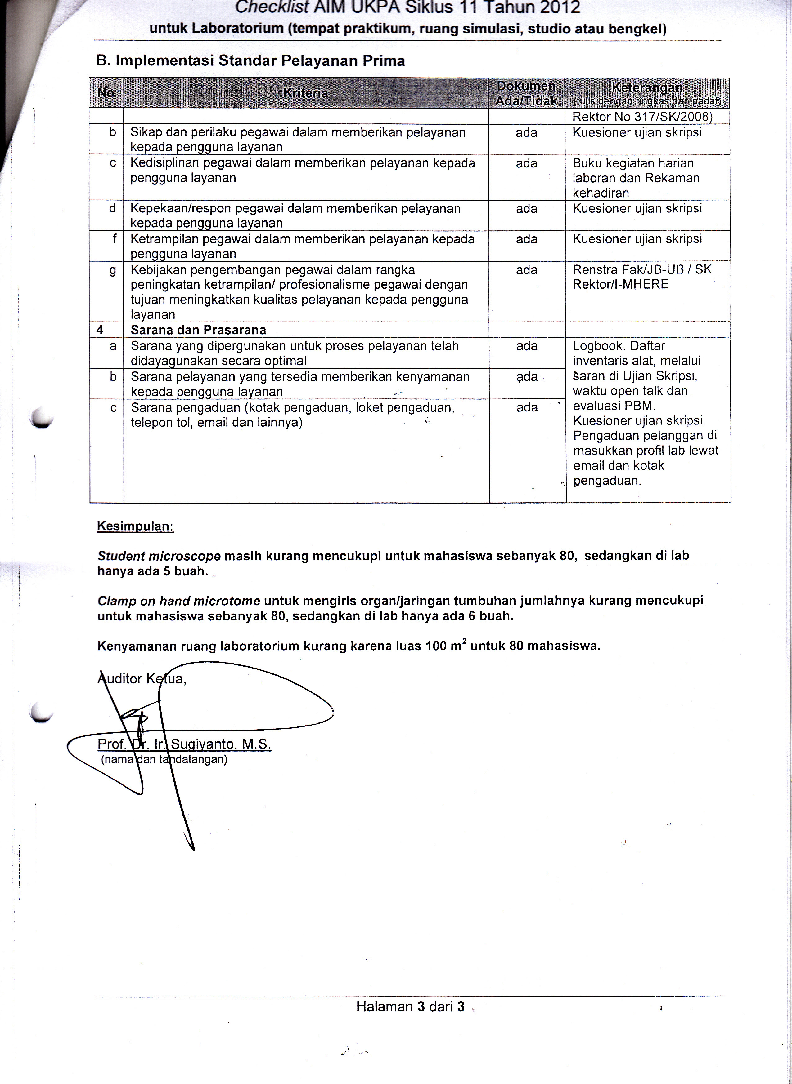 Contoh Laporan Audit Internal Iso 9001 2015