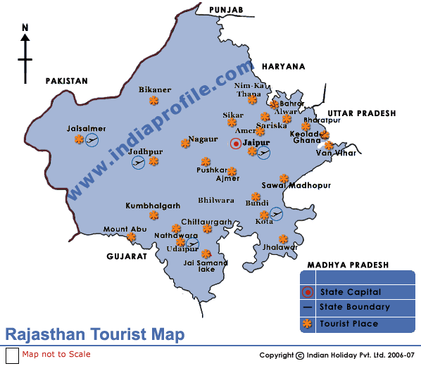 Tour 2 World : Decide Your Place: Rajasthan Tourist Maps