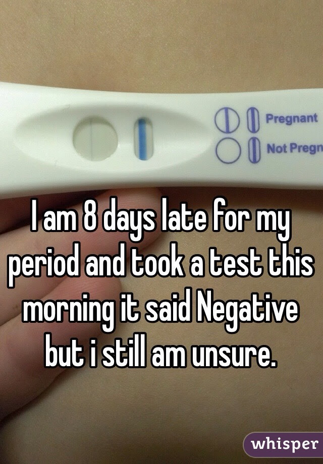 8 Days Late On My Period But Negative Pregnancy Test - PregnancyWalls