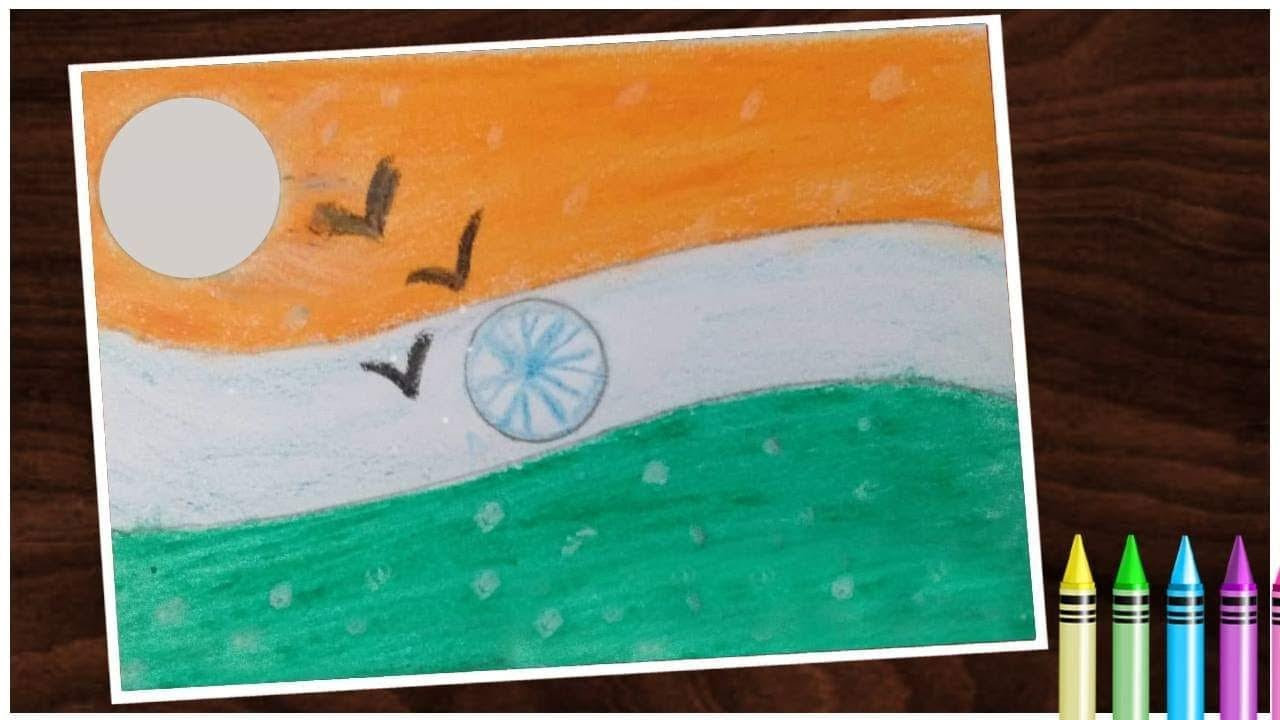 Republic Day Drawing With Oil Pastels Paint the apples red, and then the background with colorful watercolors. republic day drawing with oil pastels