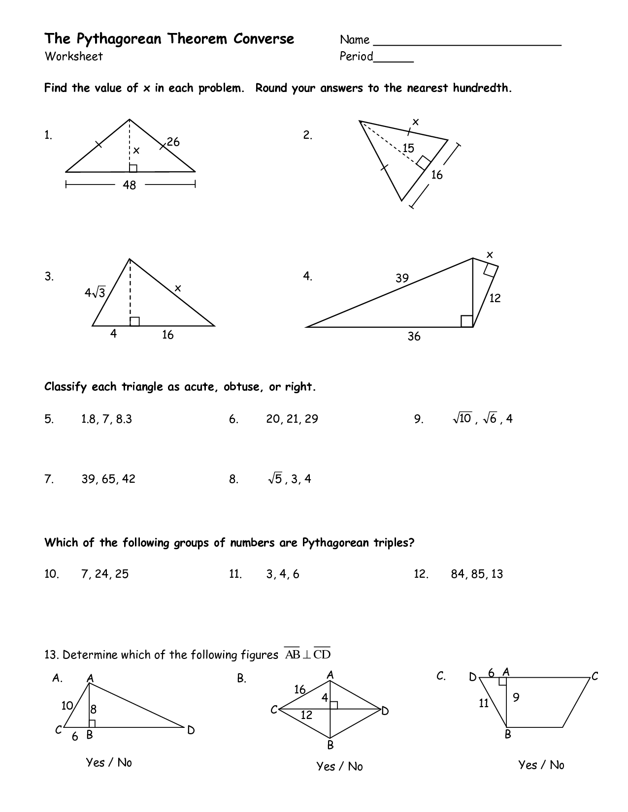 31 Pythagorean Theorem Worksheet Answers - Worksheet Resource Plans