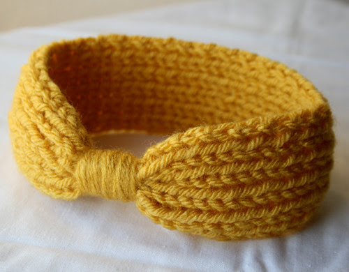 golden baby bow headband