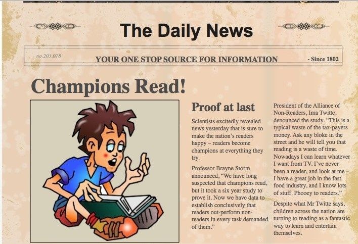 Newspaper Article Example Grade 4 How To Write A School News Article 