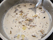 Pâtes tofu fumé oignon crème végétale vegan Pâtes au tofu fumé, oignon et crème végétale