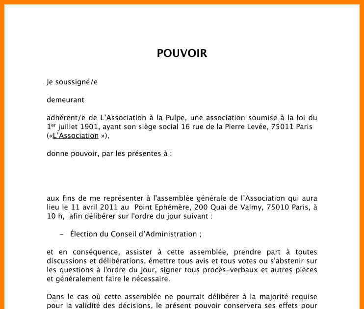Exemples de documents Procuration signature statuts sci