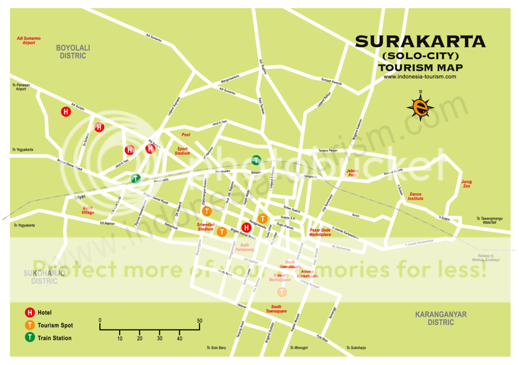 Surakarta Merdeka Peta Kota Surakarta