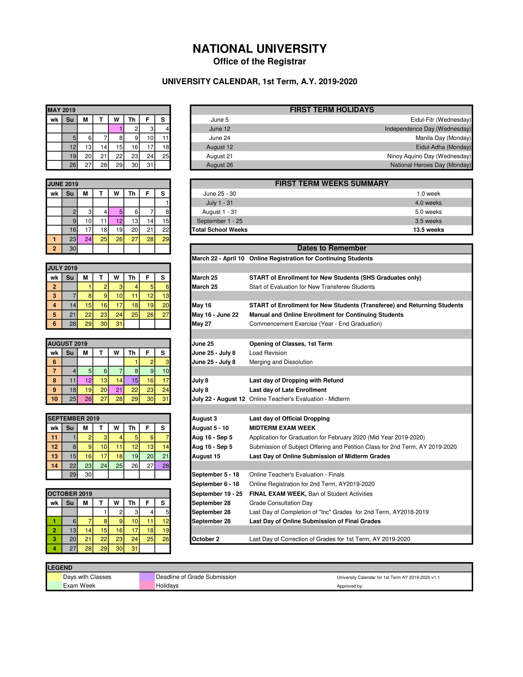 Saddleback Academic Calendar Customize and Print