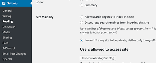 Making a WordPress.com Blog Private Making a WordPress.com Blog Private