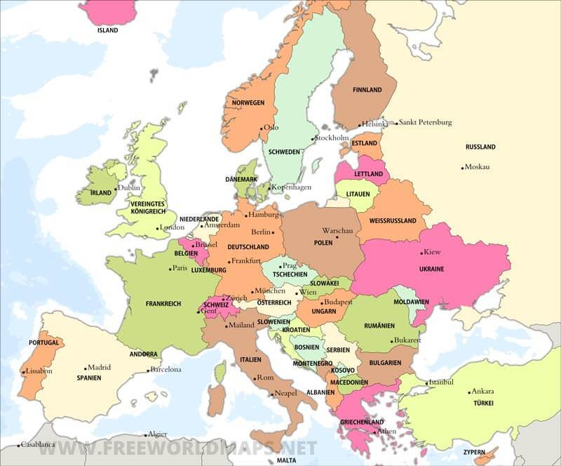 Europa Karte Ausdrucken Pdf : EUROPAKARTE PHYSISCH PDF - Hier ist der